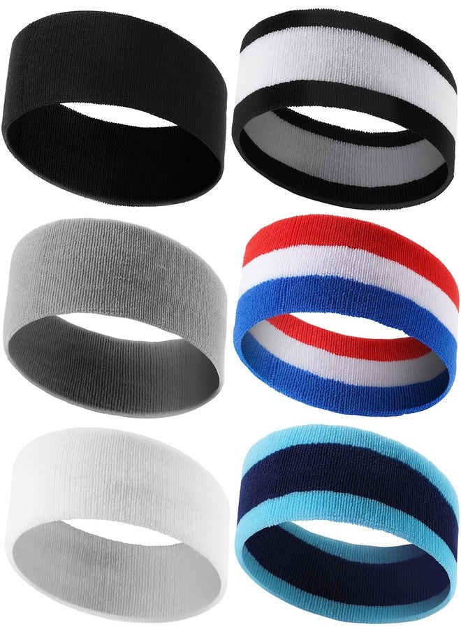 Braylin Sweatbands Sports Headband for Men & Women, Men's Sweatbands Headbands, Athletic Headbands Head Sweat Bands for Running, Fitness - Image 1